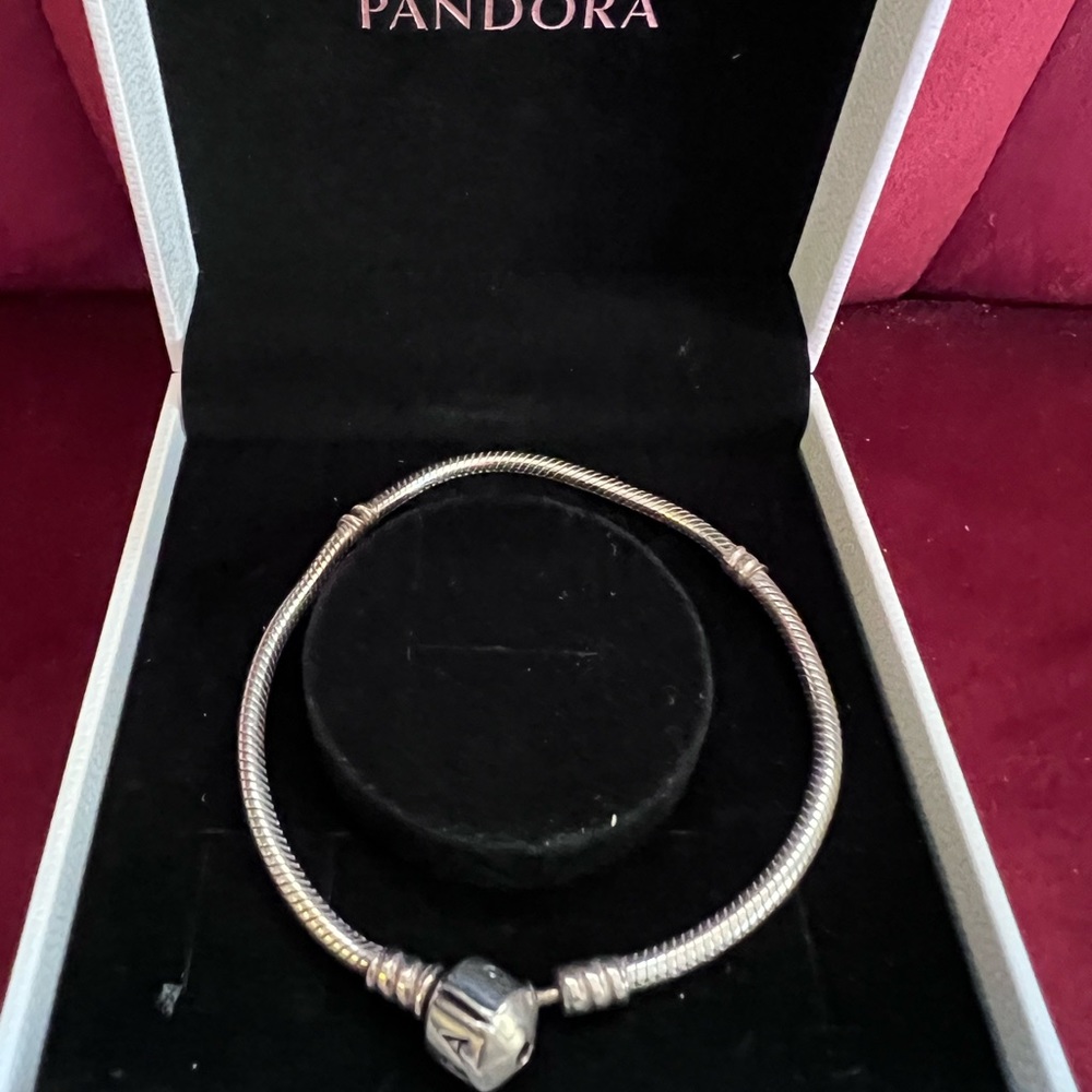 Pandora silver charm bracelet